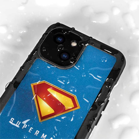 Superman 2025 Classic Superman Shield Emblem iPhone 15 Waterproof Case